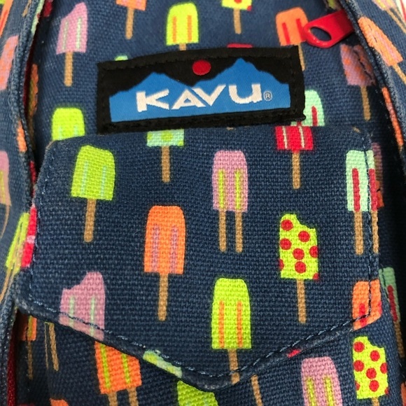 Kavu Sling Organic Rope Backpack Limited Edition Popsicles Pattern EUC - Picture 3 of 14